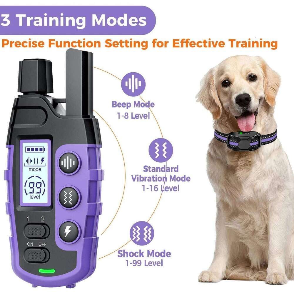 3300ft Remote E-Collar  -  Waterproof Training for 5-120lb Dogs - image 3