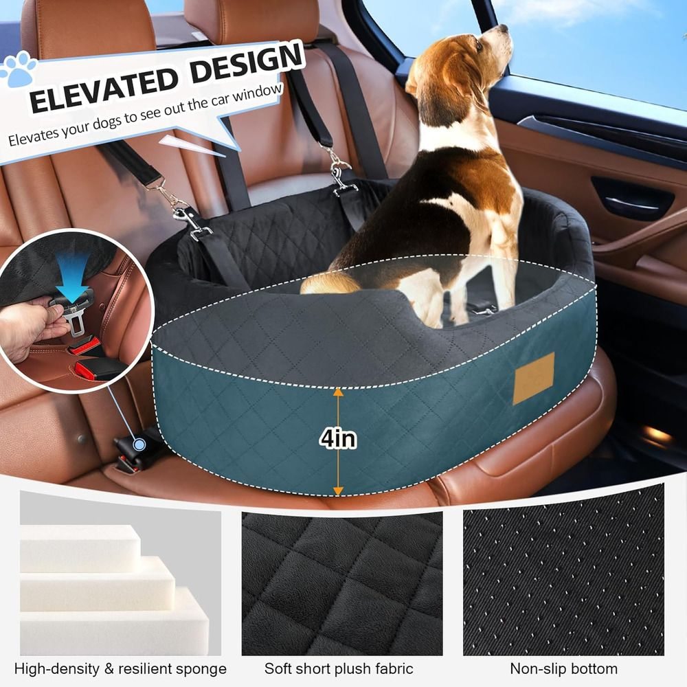Dog Car Travel Bed  -  Washable Booster Seat for SUVs - image 3