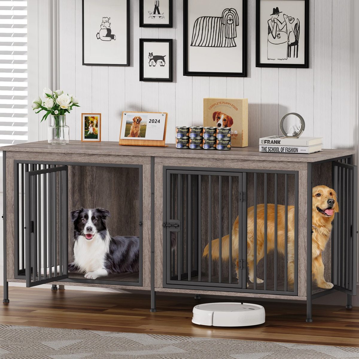 Heavy Duty Dog Crate Furniture TV Stand - image 1