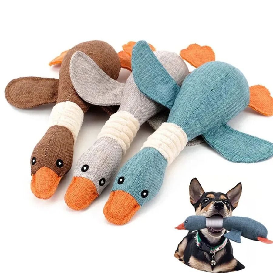 Indestructible Squeaky Chew Toy  -  Durable Geese for Aggressive Chewers - image 1