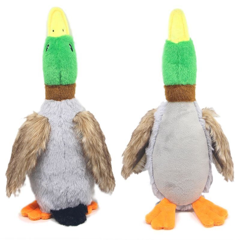 Soft Plush Crinkle Duck  -  Squeaker Toy for Puppies - image 3