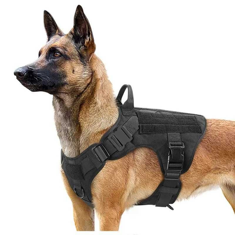 Tactical Military Dog Harness & Leash Set  -  K9 Training Vest - image 1