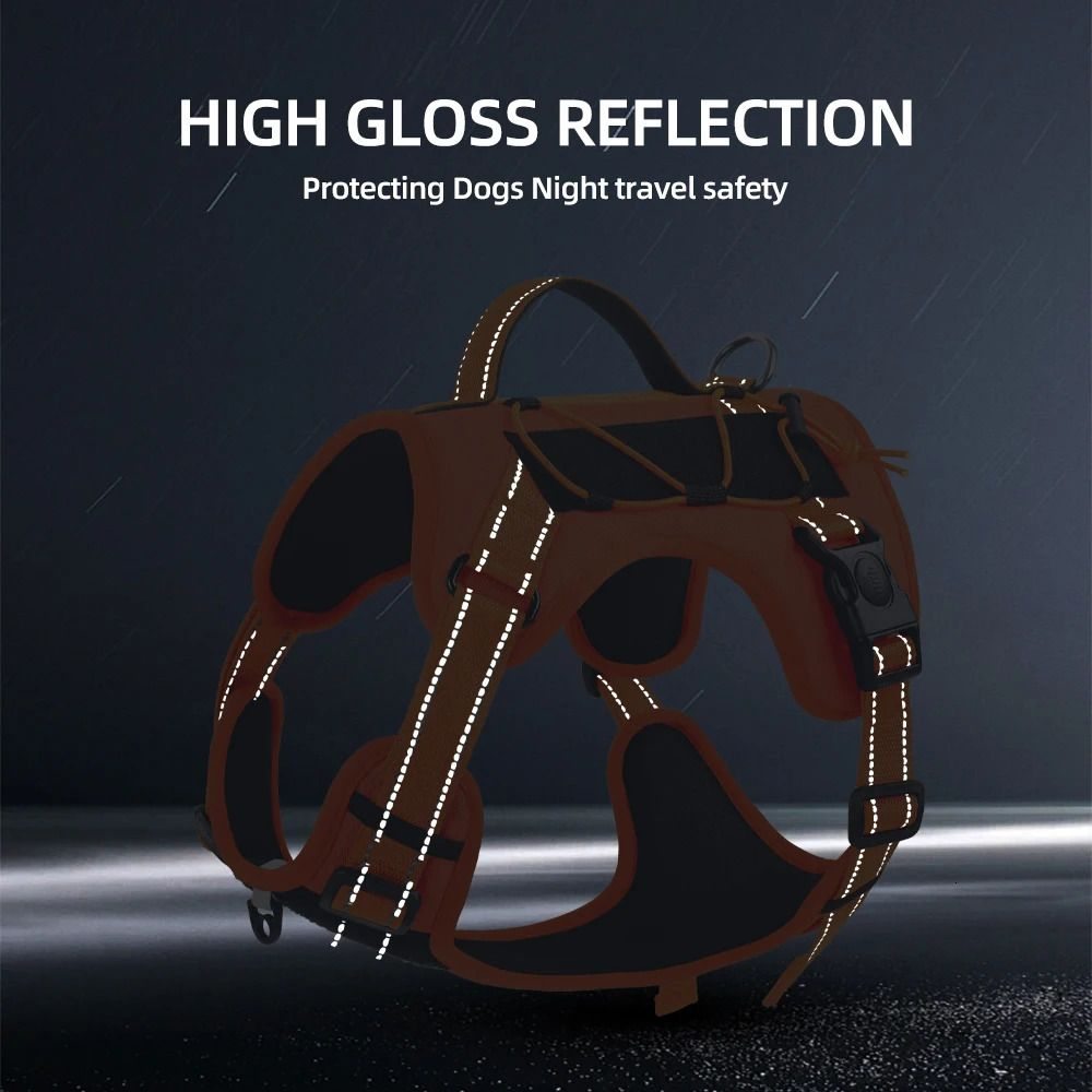 Tactical Reflective Dog Harness Vest  -  Handle & Explosion-Proof - image 4