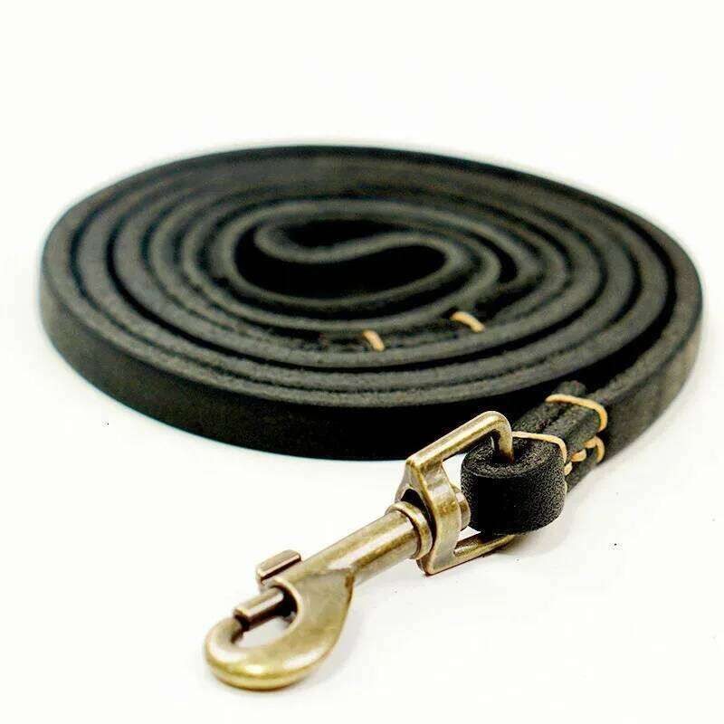 Top Grain Leather Dog Leash  -  Genuine Cowhide - image 3